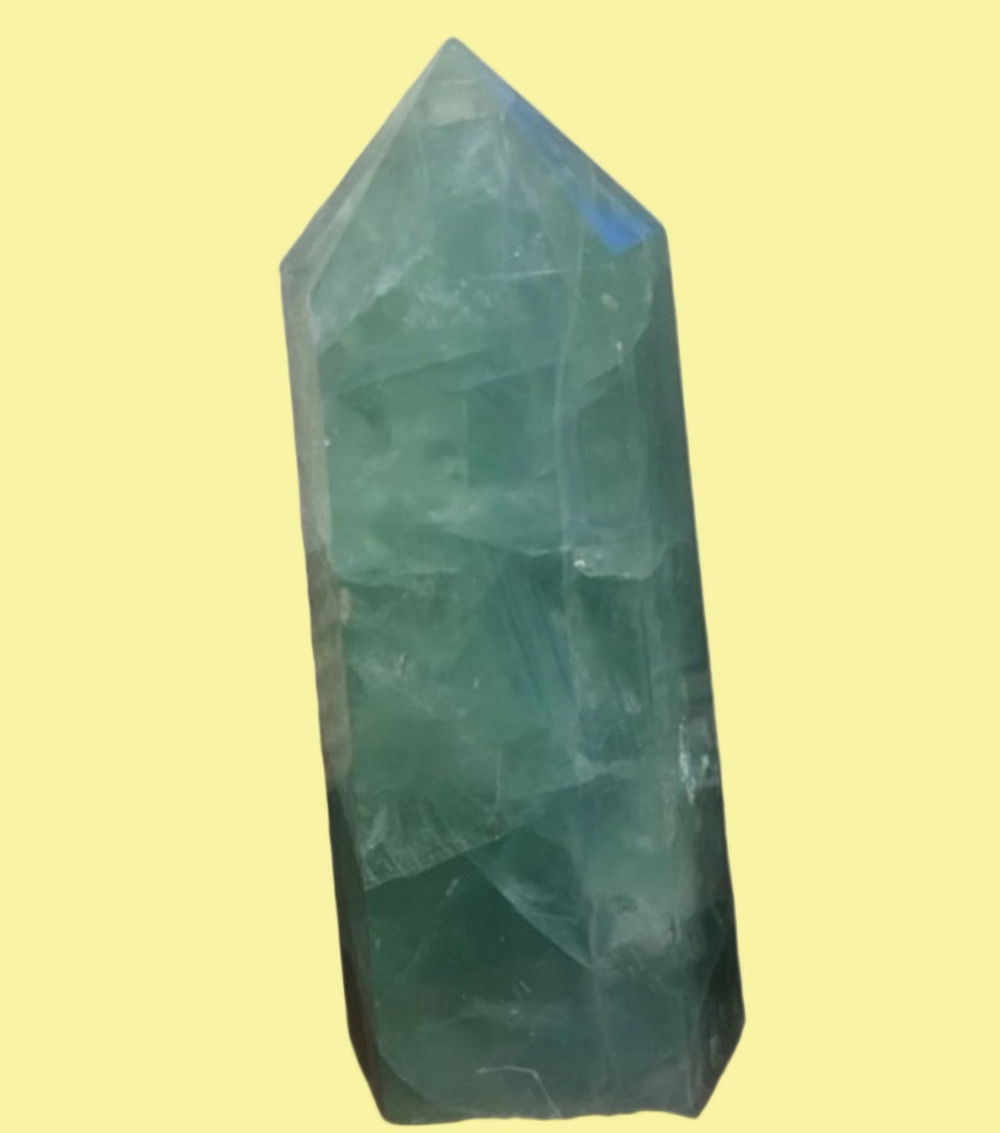 Natural Green Fluorite "Heart Chakra" Obelisk Quartz Crystal Point ~ 1248g ~ NWT